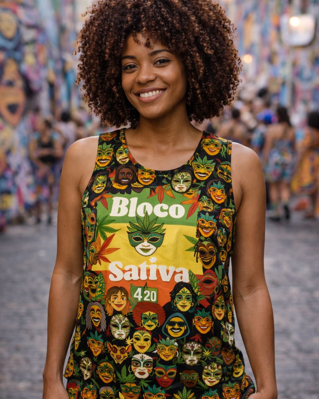 Camiseta Abadá Bloco Sativa 2026 - Regata - Imagem 6