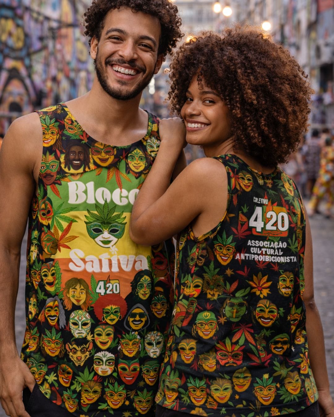 Camiseta Abadá Bloco Sativa 2026 - Regata - Imagem 7