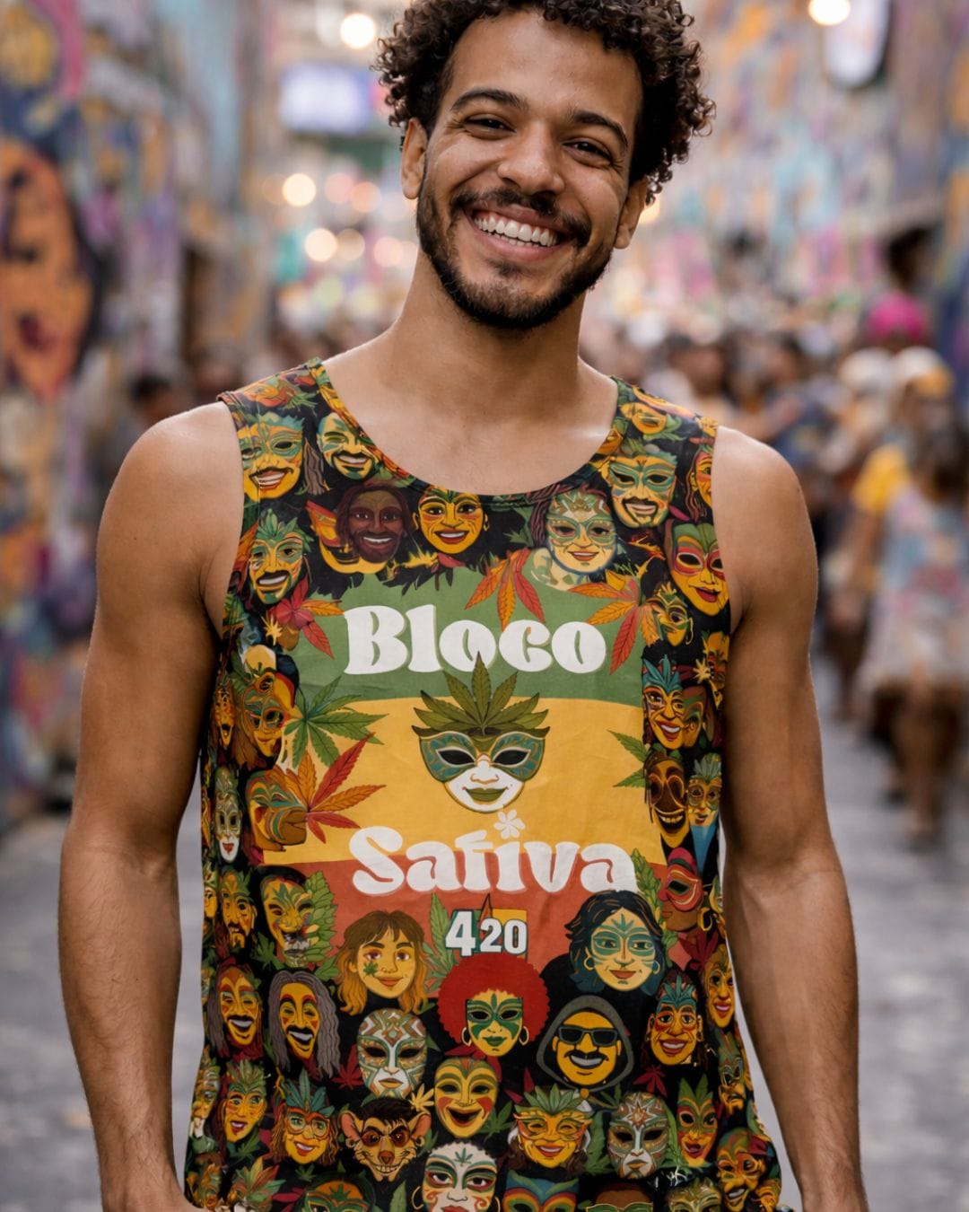 Camiseta Abadá Bloco Sativa 2026 - Regata - Imagem 5