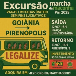 Rateio - Ônibus Marcha da Maconha Pirenópolis